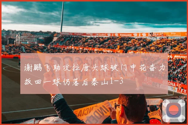 谢鹏飞助攻拉唐头球破门申花奋力扳回一球仍落后泰山1-3